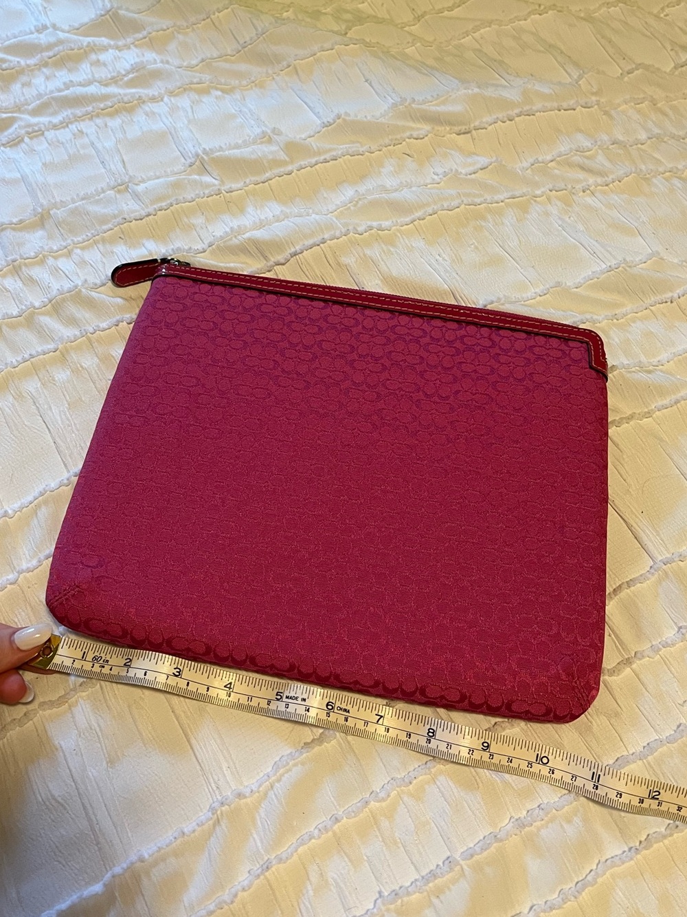 Pink Coach iPad tablet case